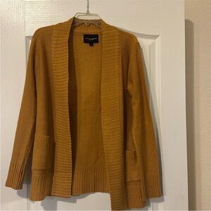 Women's Mustard Cardigan Sweater